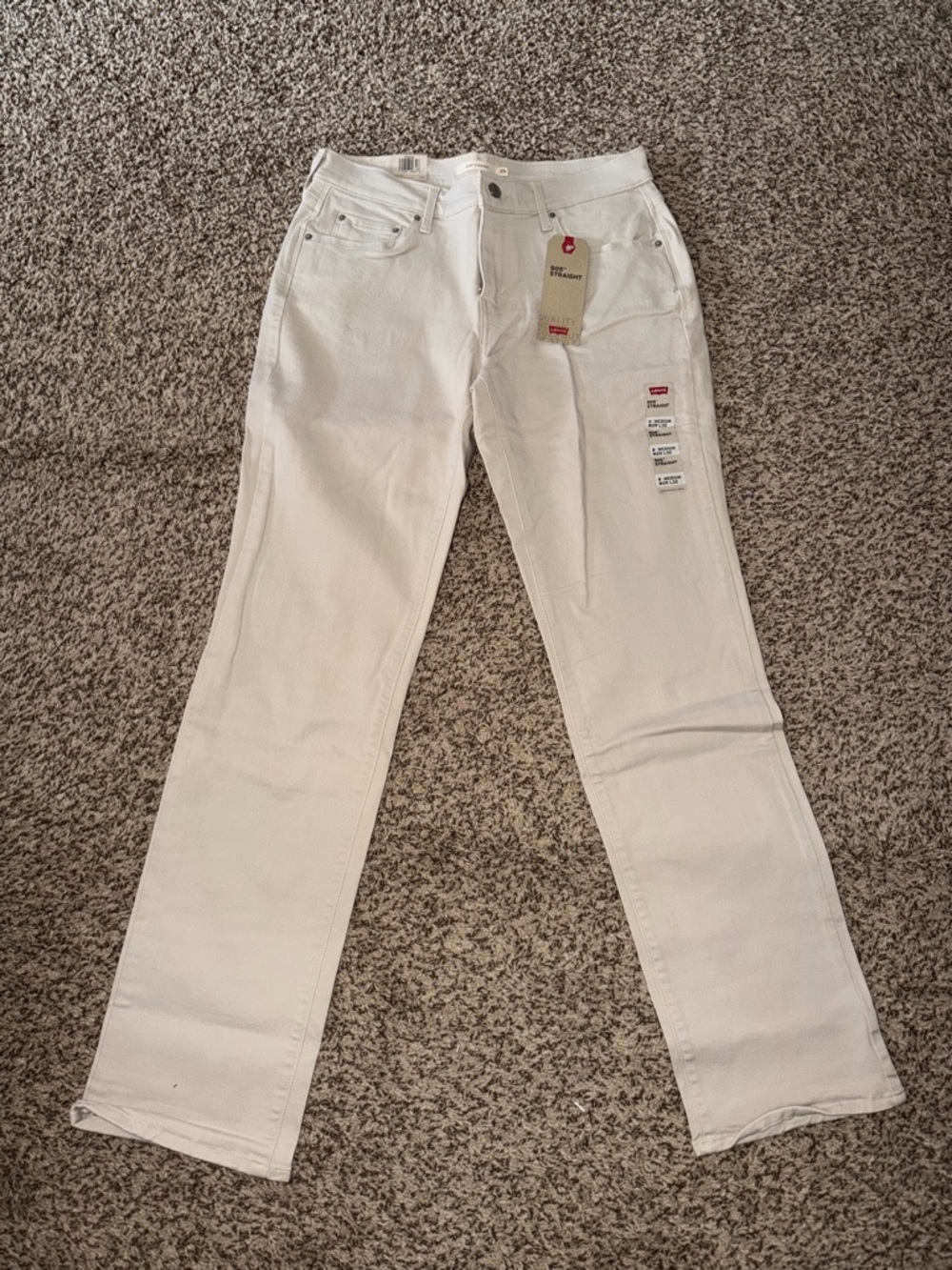 Levi's Cream Straight-Leg Women's Jeans